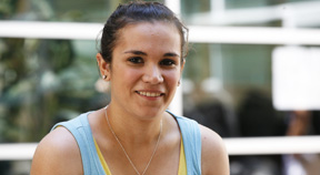 woman smiling