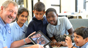 Teacher and students from Dandenong South Primary