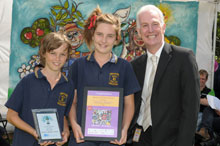 Benalla Primary School students with the Category 2 State Award