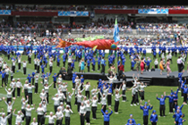 Image of participants in the 2005 Pacific School Games Opening Ceremony