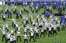 Image of participants in the 2005 Pacific School Games Opening Ceremony