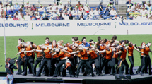 Image of participants in the 2005 Pacific School Games Opening Ceremony