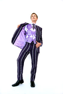 JTC costumes - Purple pinstripe suit