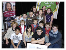 Group photo of students at award ceremony