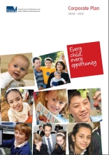 Front cover of the Interim Corporate Plan 2008-09 to 2010-11