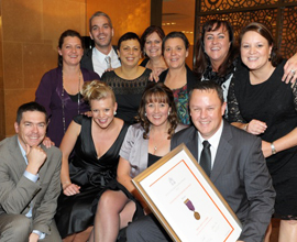 Manor Park team with thier award