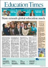 Education Times newspaper is published fortnightly by Department of Education Victoria
