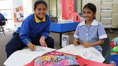 Victorian students in a new BER building