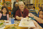 Stephanie Alexander with studenst