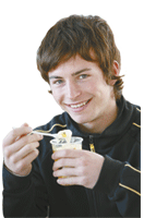 boy eating