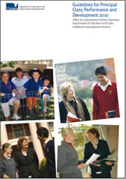 Guidelines for Principal Class Performance and Development 2011 cover