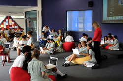 students in class