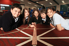 students with their teacher