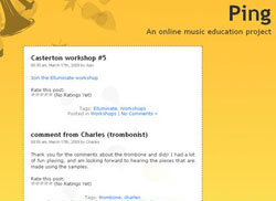 Picture of a blog called Ping