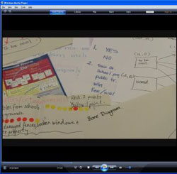 Image of various pieces of children's school work