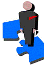 Merging minds jigsaw icon
