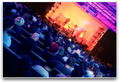 Music students performing on stage