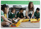 Teacher and students in class