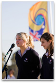 Student making a speech