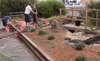 Photo of Commercial Rd PS students doing field work