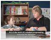 Video of a student at Level 0.5 of the Speaking & Listening Standard