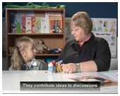Video of a student at Level 0.5 of the Speaking & Listening Standard