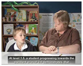 Video of a student at Level 1.5 of the Speaking & Listening Standard