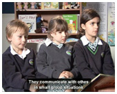 Video of a student at Level 1.5 of the Speaking & Listening Standard