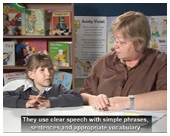 Video of a student at Level 1.5 of the Speaking & Listening Standard