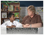 Video of a student at Level 1.5 of the Speaking & Listening Standard