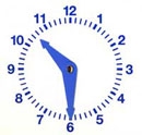Clock face at 10:30