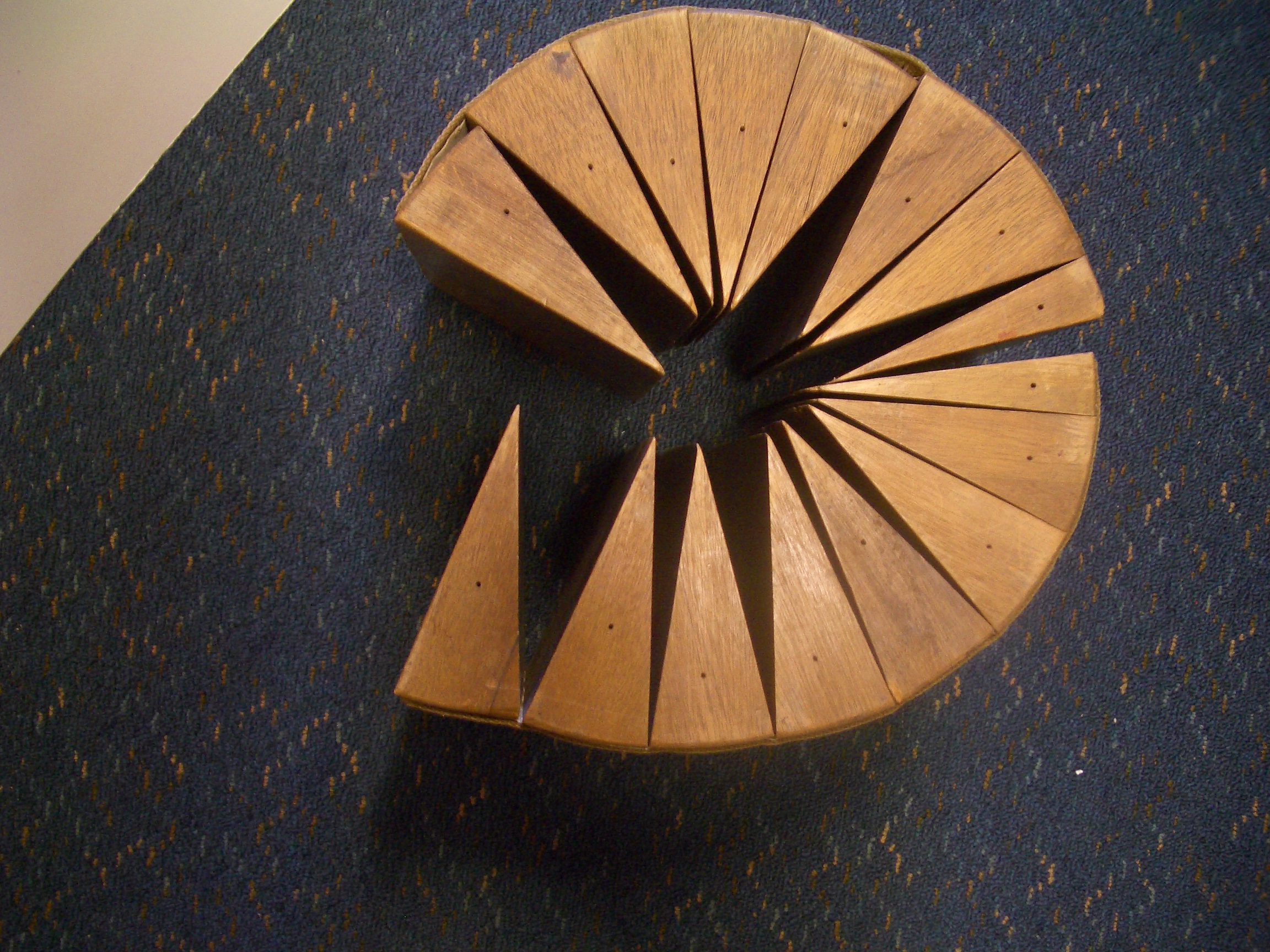 Circle chopped into segments