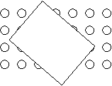 Array of 28 partially covered by a rectangle