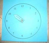 One-handed clock a bit after 10 o'clock