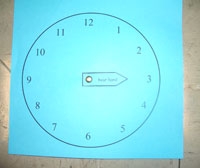 Clock face at 3:15