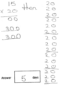 Ben student work sample