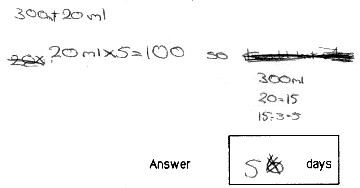 Bob student work sample