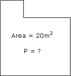 Room area = 20m sqr, perimeter = ?