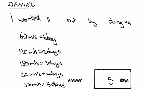 Daniel student work sample
