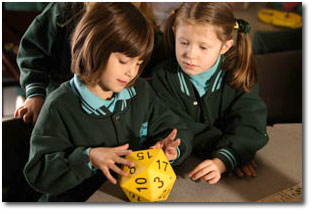 Students working