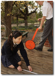 Students working