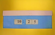Digital clock face showing 10:25