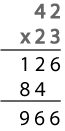 Distributive property in long multiplication and algebra
