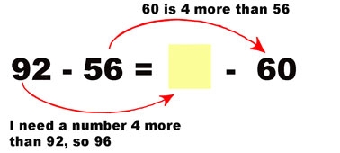 60 is 4 more than 56