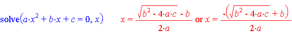 Algebraic equation