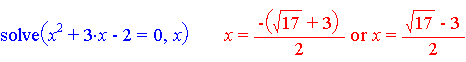 Algebraic equation