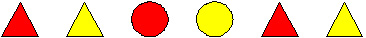 6 coloured blocks