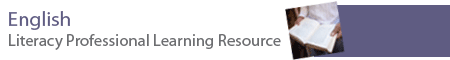 Literacy Professional Learning Resource  banner