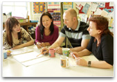 Teachers around a table
