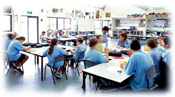 students in classroom